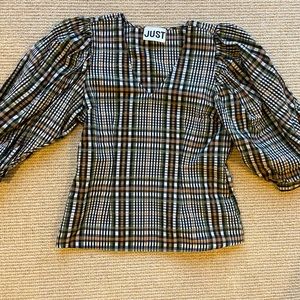 JUST plaid top